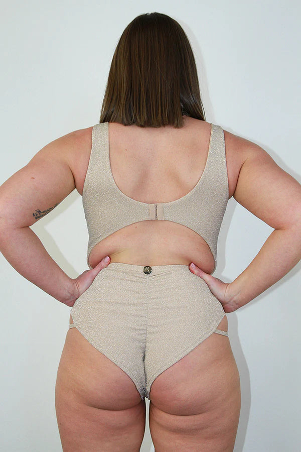 Rarr Designs Glitteratti Knot Bodysuit Ivory