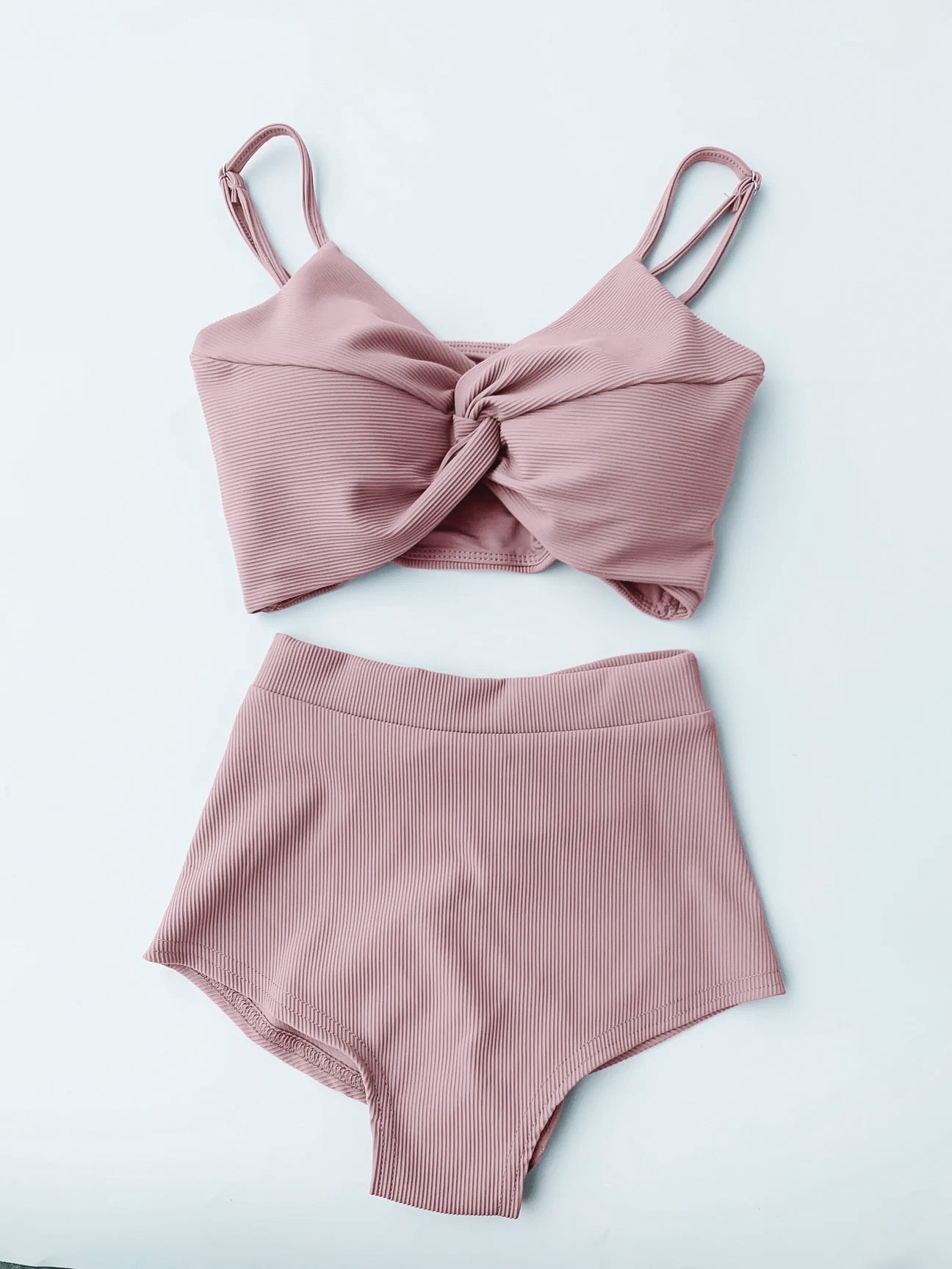 Lunalae Harleen Rib Blush Taupe - Set