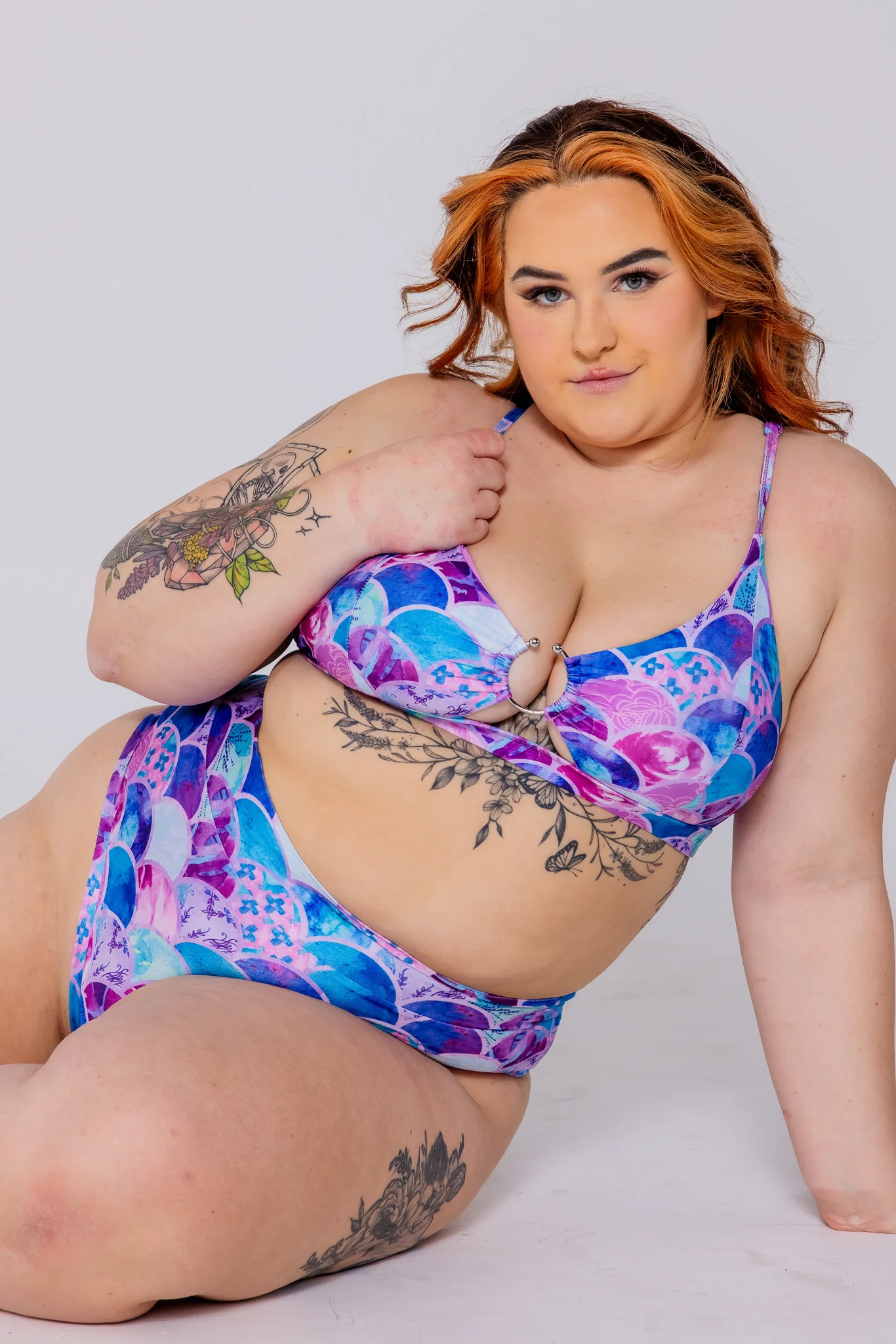 AMBR Designs soul pole dance fintess shorts sports bra plus size