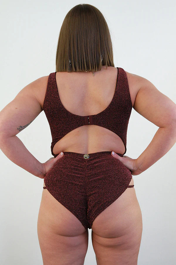 Rarr Designs Glitteratti Knot Bodysuit Pink