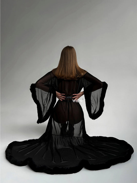 WILN Burlesque Robe - Black