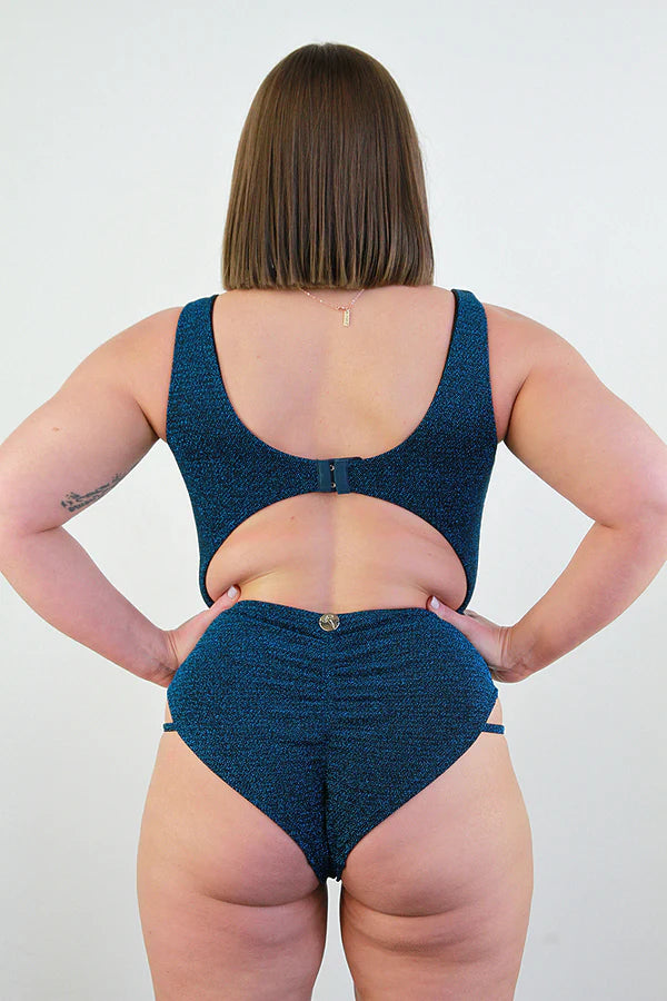 Rarr Designs Glitteratti Knot Bodysuit Teal