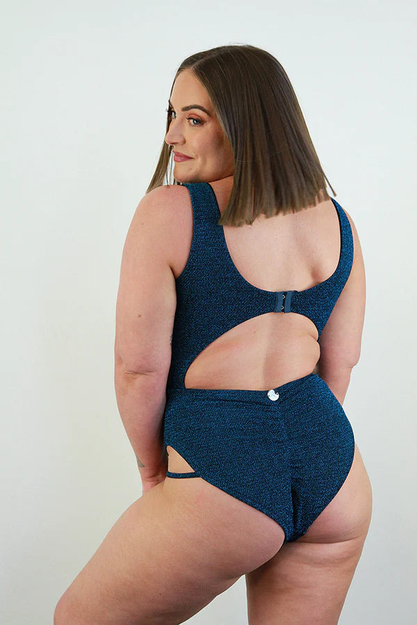 Rarr Designs Glitteratti Knot Bodysuit Teal