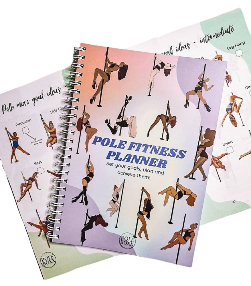 pole fitness dance planner goal journal diary